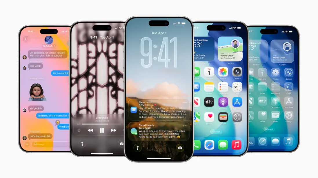 iOS 26 Liquid Glass Interface